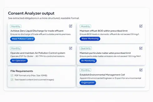Consent Analyzer output