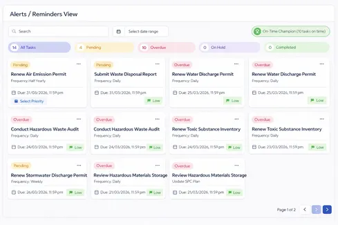 Proof / document upload view